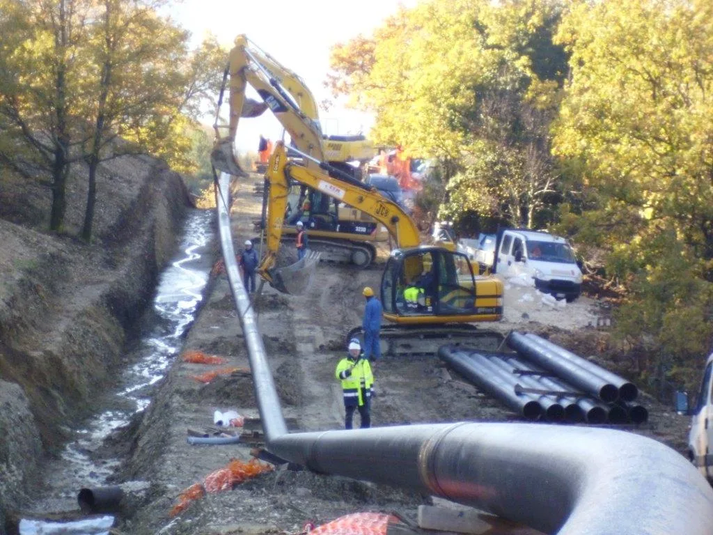 Rete gas cantiere di Sala Consilina